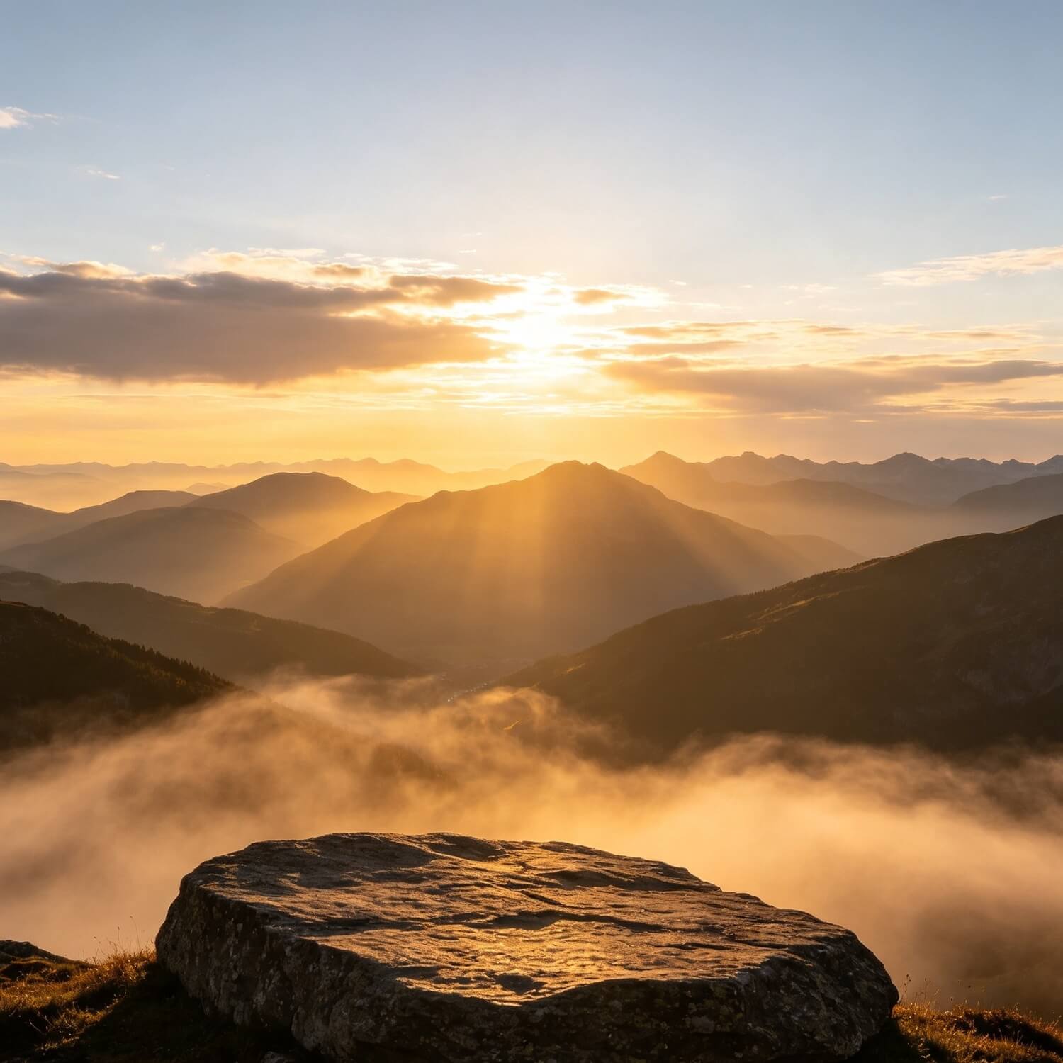 Alternative generator wallpaper template: mountain peak